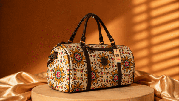 Mandela Print & Buffel Leather Bag – African-Inspired Everyday Carry