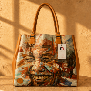 Mandela Print Tote Bag – African-Inspired Everyday Carry
