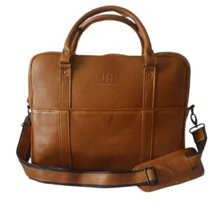 Brown Leather Laptop Bag – Classic Business Style