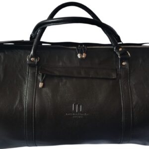 Plain Black Buffel Leather Bag – Classic Everyday Carry