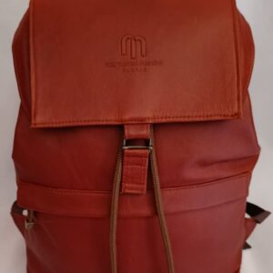 Maroon Leather Backpack – Elegant Laptop Bag